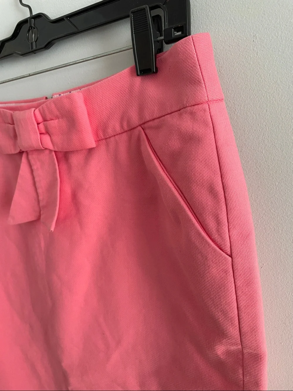 J. CREW Pink Bow-Front Pencil Skirt